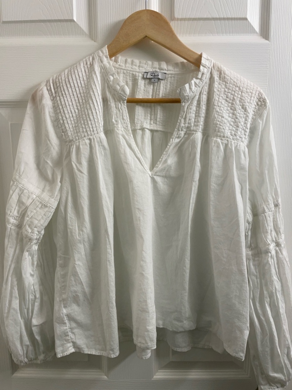 Rails Boho Flowy Marli Long Sleeve Top  in White Size Women’s Large - Picture 4 of 17